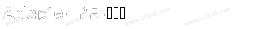 Adapter PE字体转换